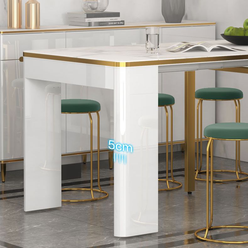 Tavolo da pranzo pieghevole 31.49''W per il rettangolo moderno medievale di ristorante con 5 gambe