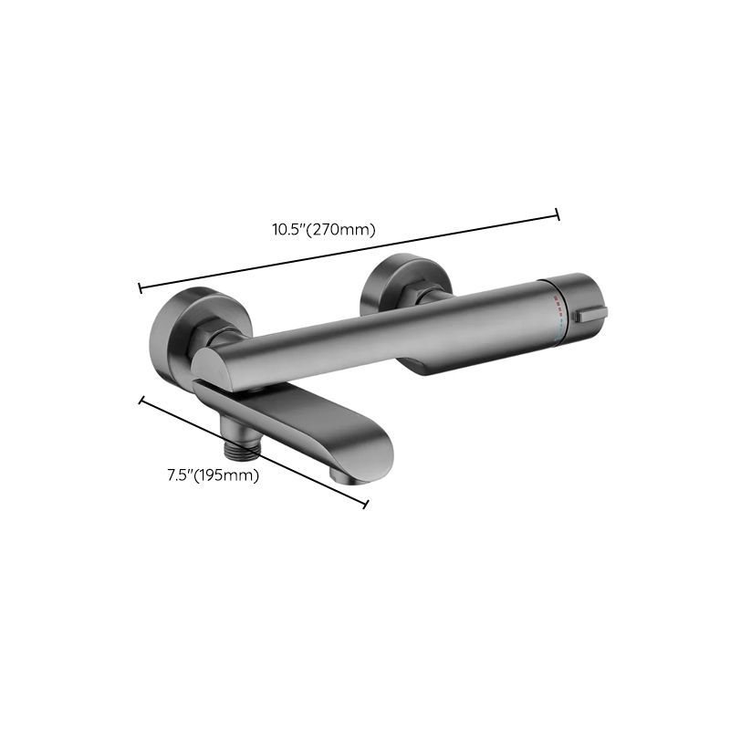 Contemporary Bathroom Faucet Wall Mounted Metal Tub Faucet Trim