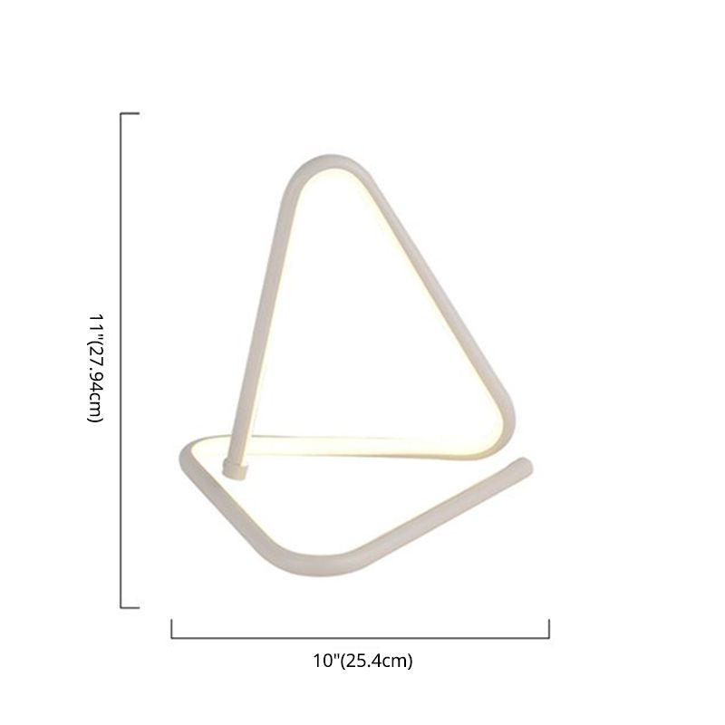 Modern Minimalist Minimalist Curved LED Lampada da tavolo Metal Table per soggiorno camera da letto