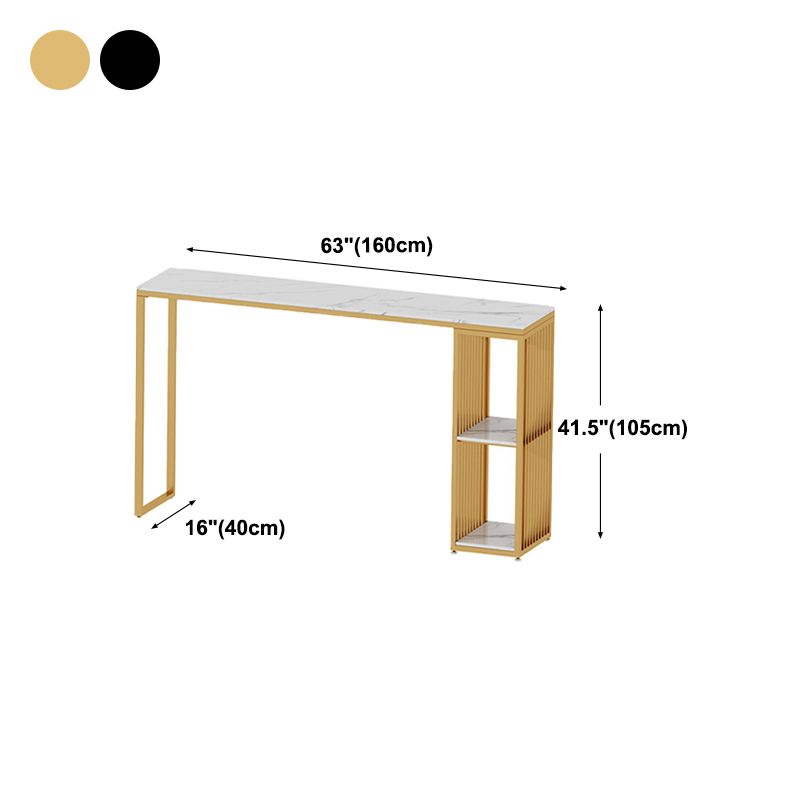 Modern de la mesa de barra de mármol almacenamiento de la mesa de almacenamiento de la mesa de comedor de altura del pub