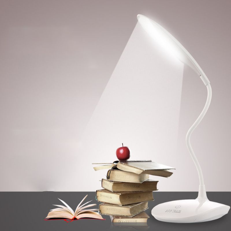 Siliconen slang touch-gevoelige bureaulamp eenvoudige stijl LED derde versnellingslampje voor studie lezen