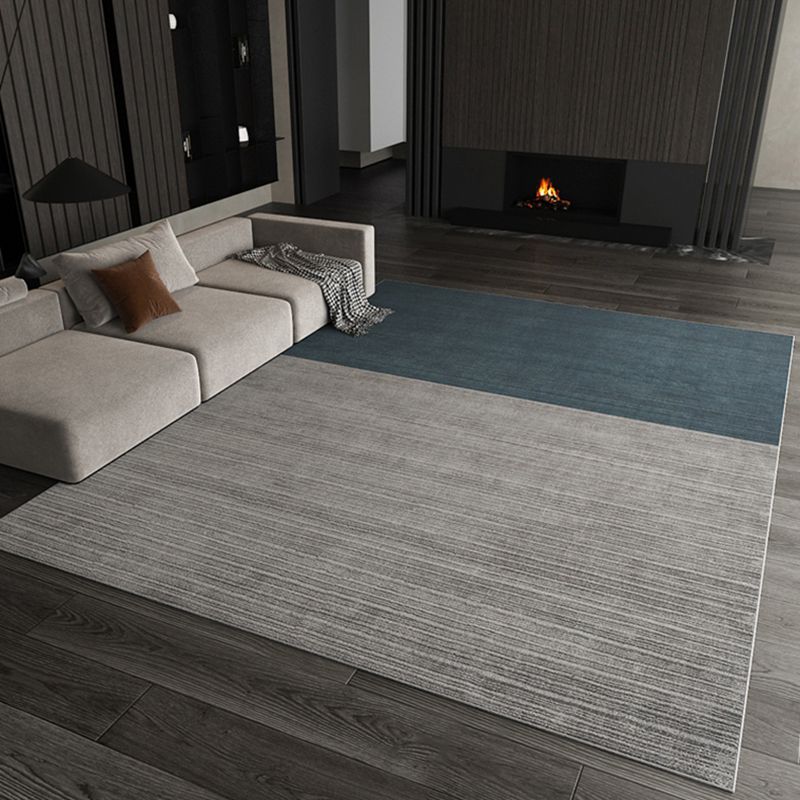 Chic Modern Carpet Solid Color Polyester Area Rug Stain Resistant Area Rug for Living Room