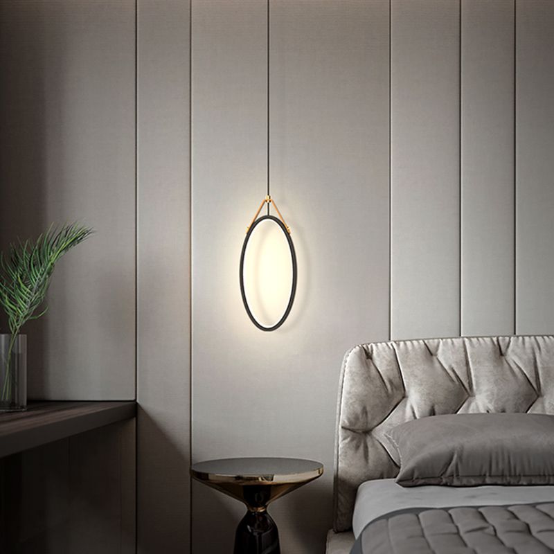 Kit de lumière suspendue linéaire moderne en métal 1-Light Pendant Light pour la chambre
