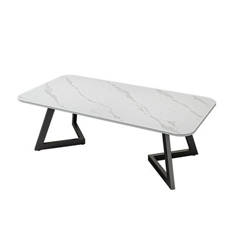 Luxurious Rectangular Slate Top Coffee Cocktail Table - 17.7" H