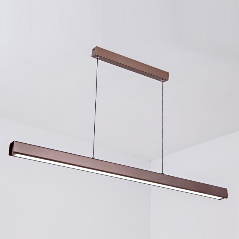 Long Strip Island Lampe Nordic Modern Style LED Hängende Licht für Esszimmer