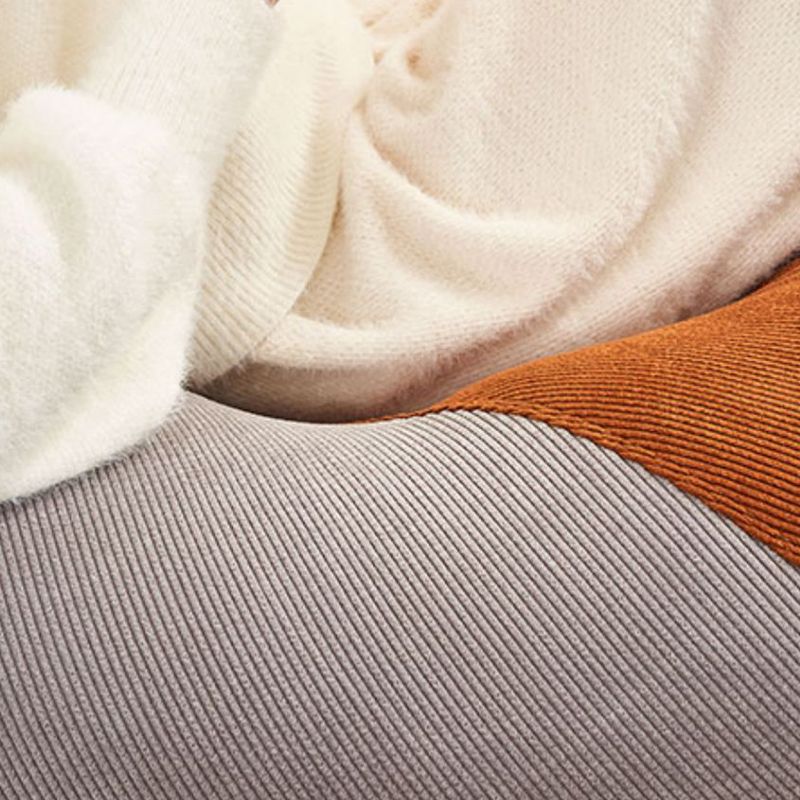 Corduroy  Parsons Chair Convertible Stacking Chair for Living Room