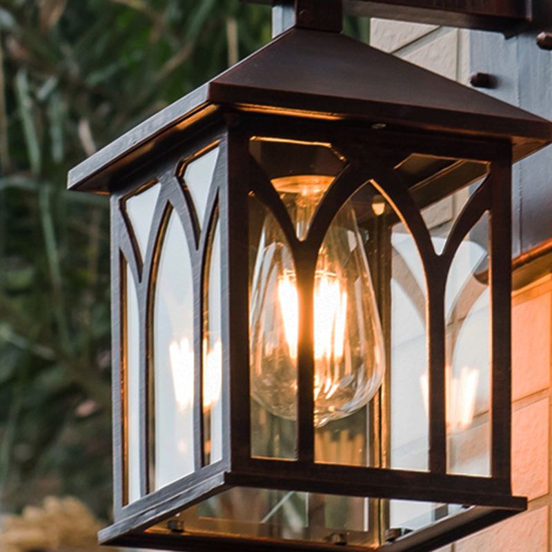 Moderna forma di geometria della luce della parete in alluminio 1 forma a parete leggera con vetro per all'aperto