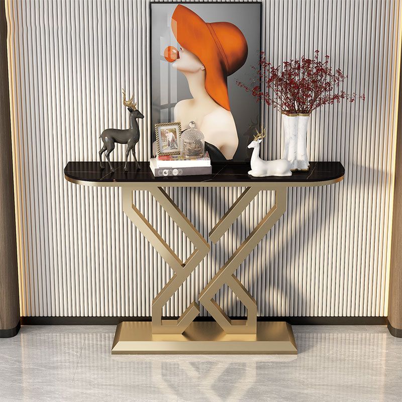 11.8" W Console Table Stain Resistant Slate Contemporary End Table