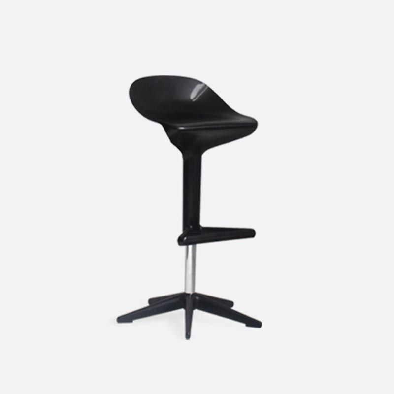 Scandinavian Adjustable Height Bar Stool Plastic Footrest Stool