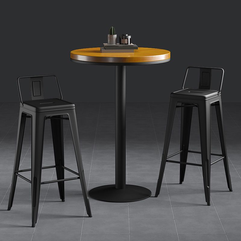 Industrial Style Metal Bar Stool Backrest Counter Stool for Restaurant and Bristol