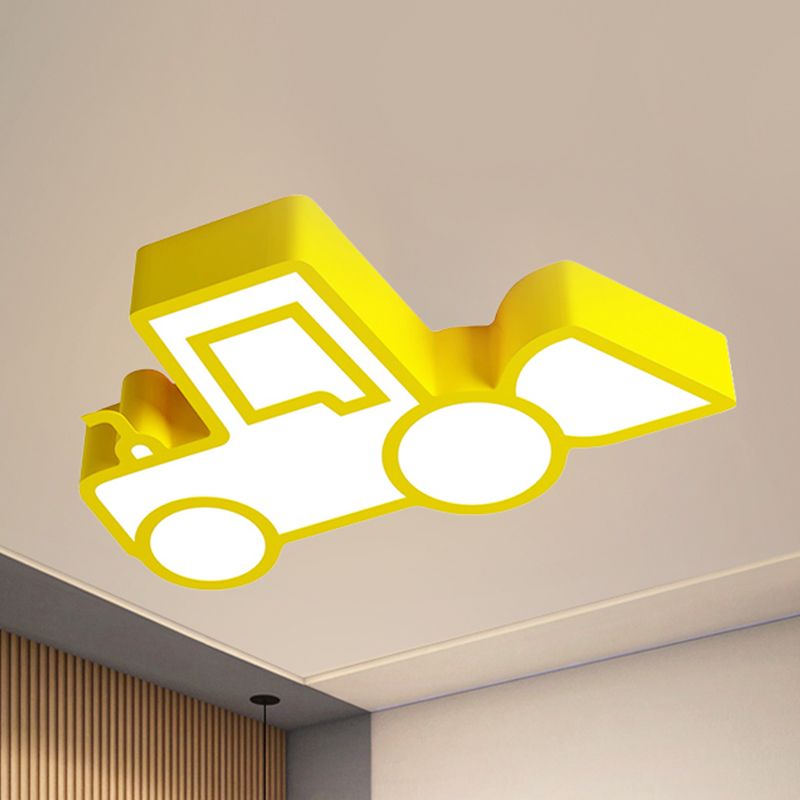 Cartoon Car Ceiling Light Acrylic Flush Mount Ceiling Light for Bedroom