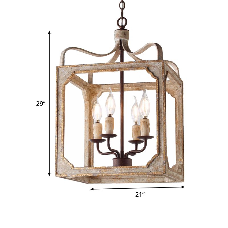 4 têtes salon suspension du lustre accroché