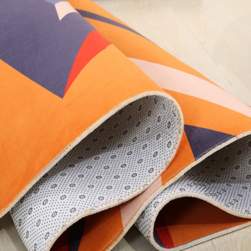 Veelkleurig modern binnentapijt, polyester bloemenprinttapijt, antislip binnentapijt voor woonkamer