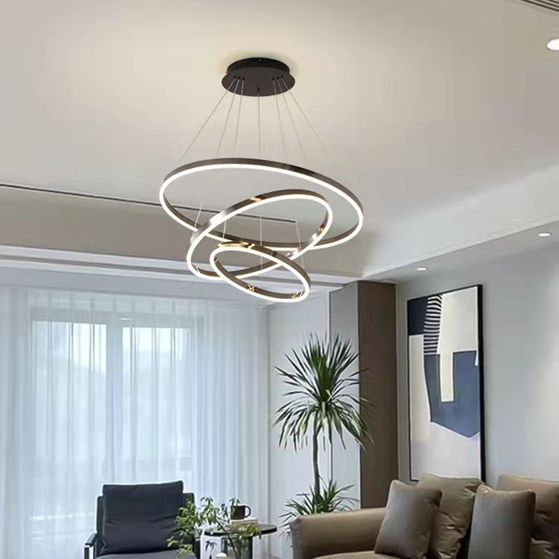 Luz de lámpara de araña moderna accesorios de iluminación de araña de araña circular