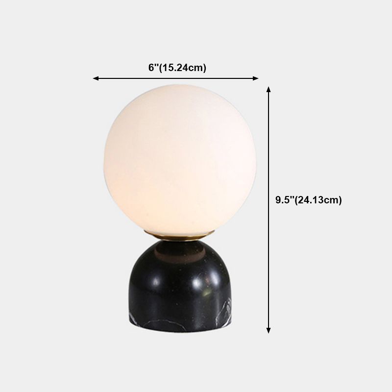 Modern Style Geometric Night Table Lamps Glass 1 Light Table Lamp