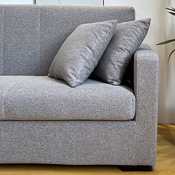 Living Room Contemporary Biscuit Back Square Arm Stationary Sofa