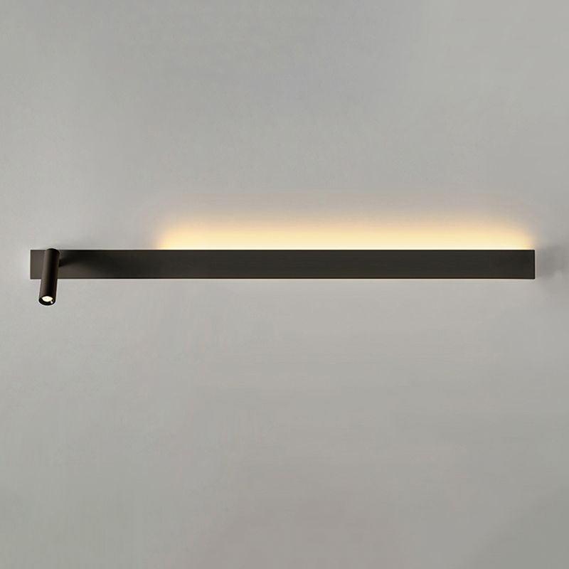 Metal Square Shape Wall Light Modern Style 2-Lights Reading Wall Mounted Light Fixture