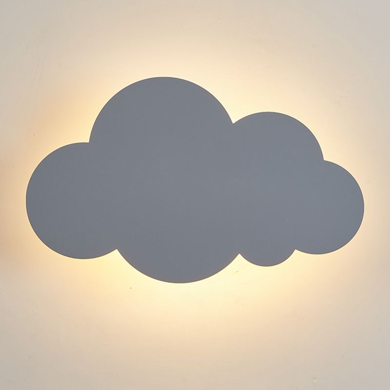 Moderne Stil Leuchte Wolkenform Holz 1-Licht-Wandhalterung Licht