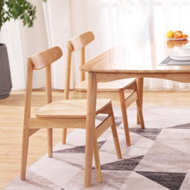 Chaises d'appoint contemporaines en bois pour pièce intérieure et extérieure, chaise à dossier ouvert