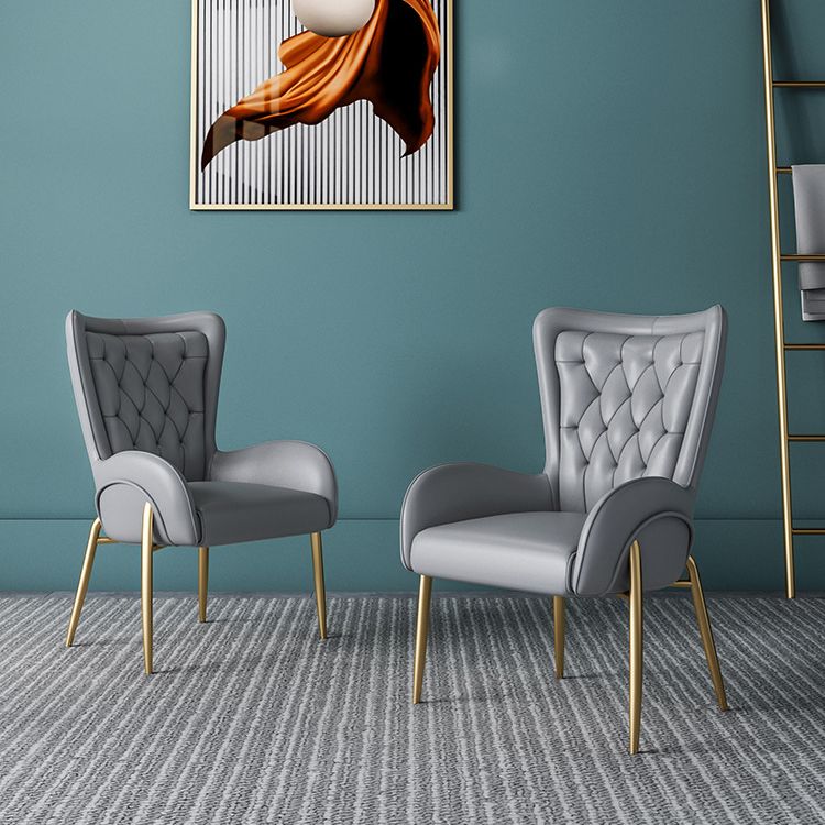 Glam Style Parsons Dining Arm Chair High Back Home Dining Chair