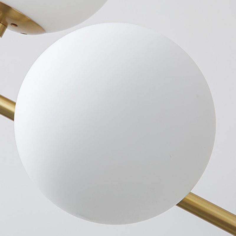 Modern Style Ball Shape Island Pendants Glass Pendant Lights for Living Room