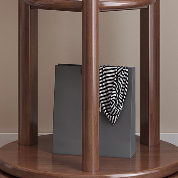 4 Shelves Etagere Bookcase Wooden Contemporary Open Back Bookshelf