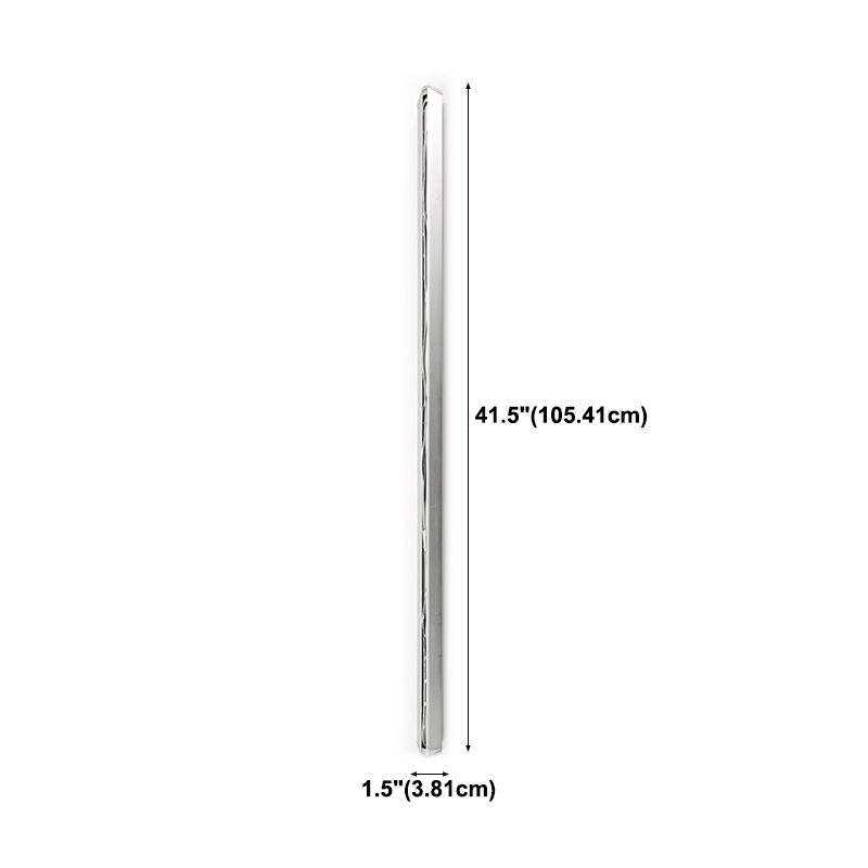 Modern Style Linear Shade Wall Sconce Metal 1 Light Wall Mounted Lighting in White