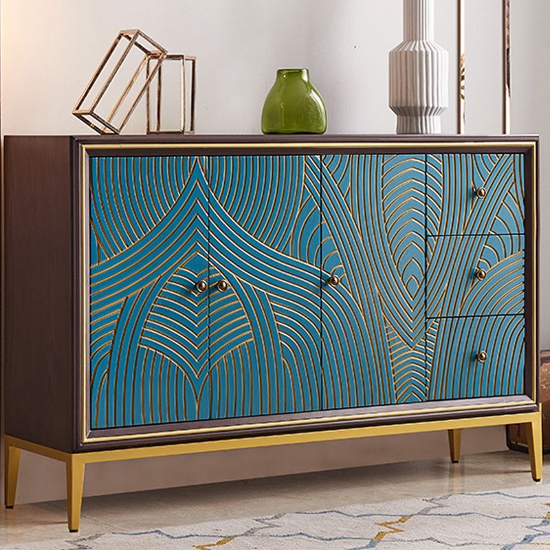 Manufactured Wood Storage Chest Glam Style Storage Chest Dresser