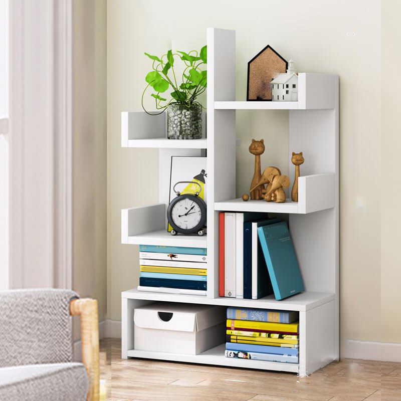 Modern Engineered Wood Bookshelf Open Bookcase Book Shelf for Living Room