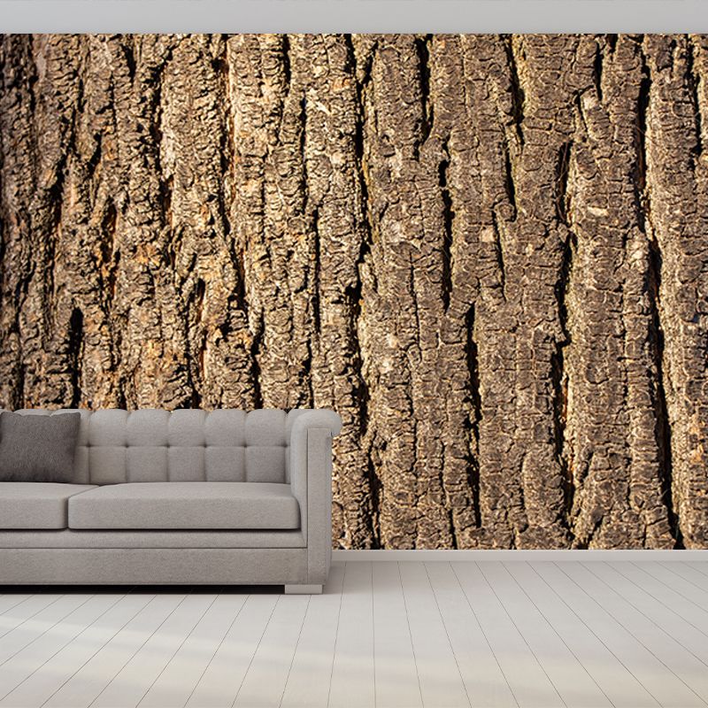 Wooden Style Environment Friendly Mural Industrial Style Wood Texture Mural for Bedroom