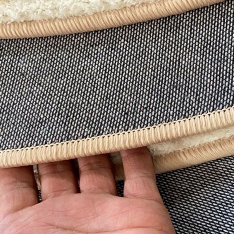 White Tone Modern Indoor Rug Polyester Abstract Lines Carpet Stain Resistant Rug for Home Decoration