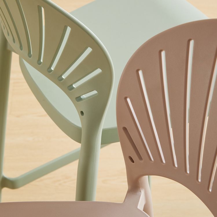 Low Back Plastic Dining Stools Armless Bar Stools with Footrest