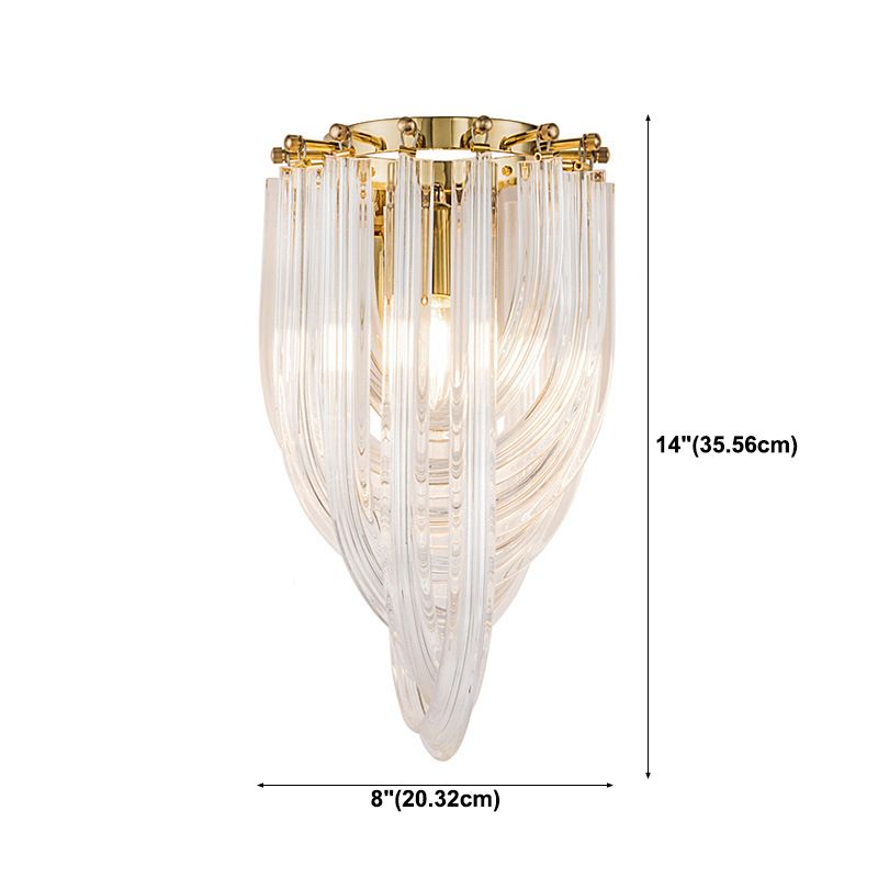 Modern Style Geometric Wall Light Sconces Glass 1 Light Wall Lighting Ideas