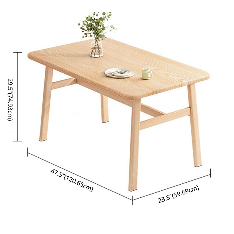 Moderne rechthoekige vorm standaard eetgelegenheid set mdf keuken dinerset in kaki