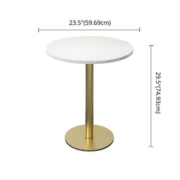 Nordic Sintered Stone Dining Room Set with Metal Base Dining Furniture for Household