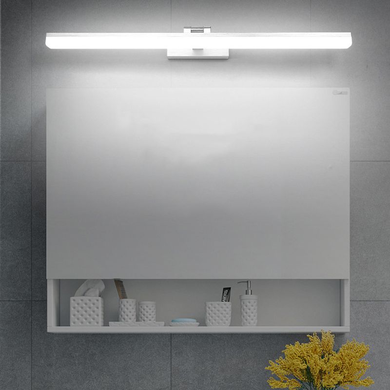 Linear Vanity Lighting Fixtures Modern Minimalist Style Plastic Vanity Lights
