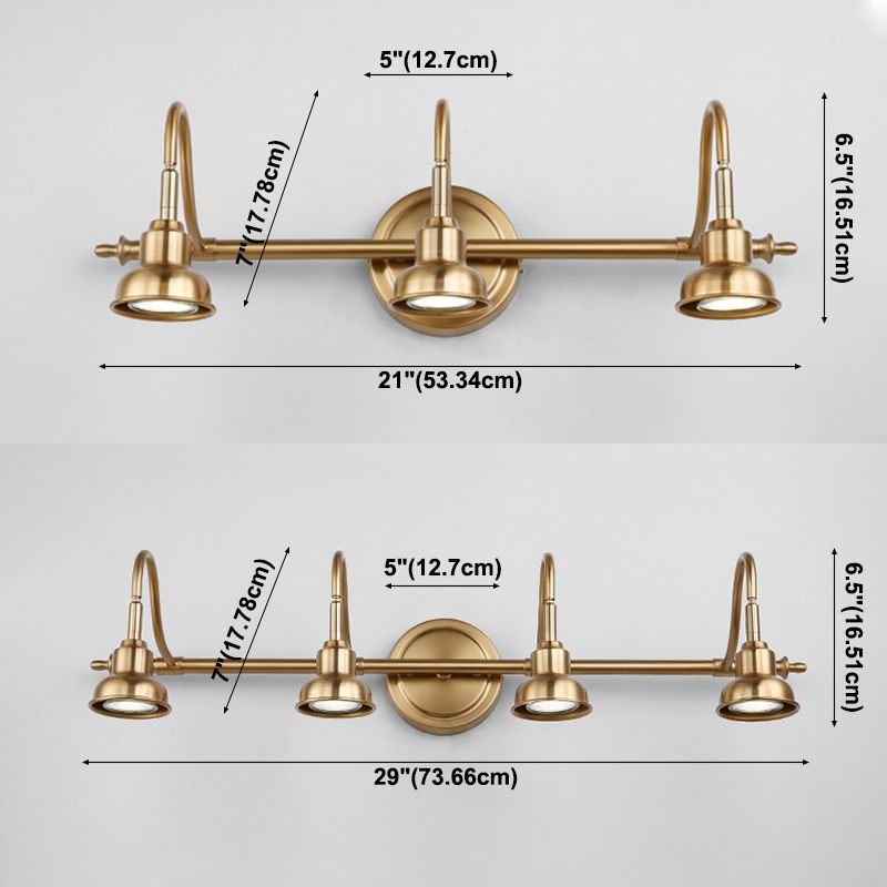 Modern Bell Wall Light Fixture Metal Sconce Lighting in Gold