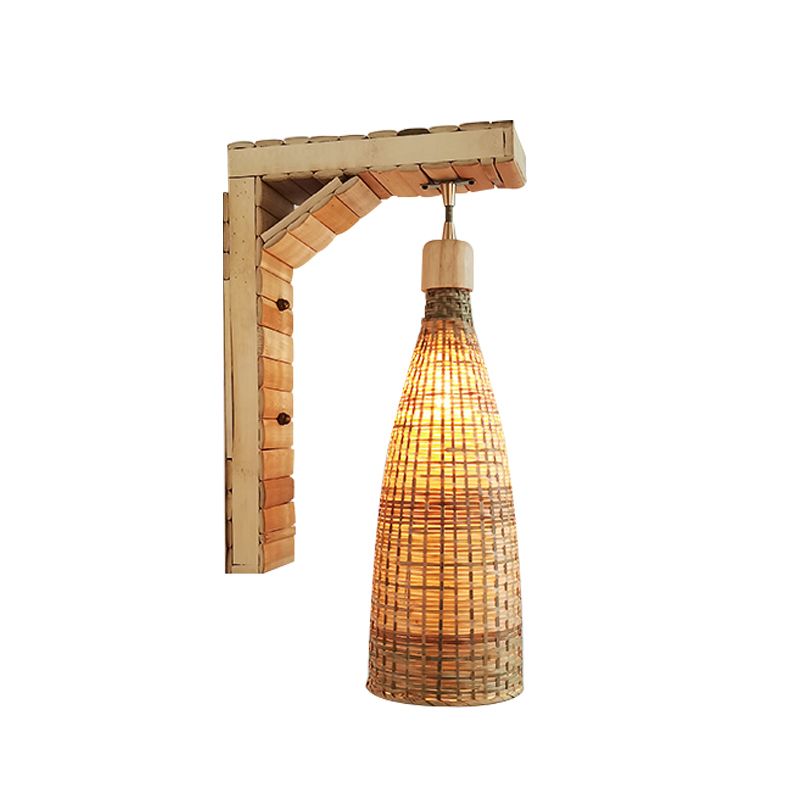 Modern Creative Wall Light Bamboo Wall Sconce Light for Living Room