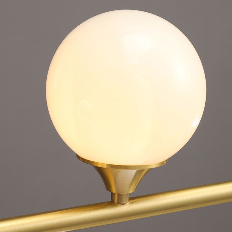 Modern Style Linear Down Lighting Pendant Metal 2 Heads Hanging Pendant Lamp