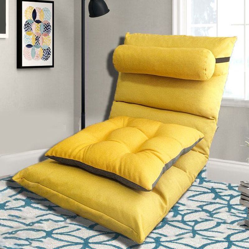 Solid Color Convertible Chair Armless Chair for Living Room/Bedroom