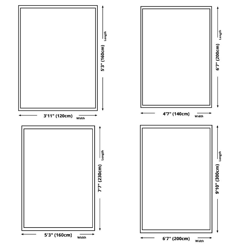 Natural Floral Pattern Indoor Rug Polyester Carpet Stain Resistant Area Carpet for Home Decoration