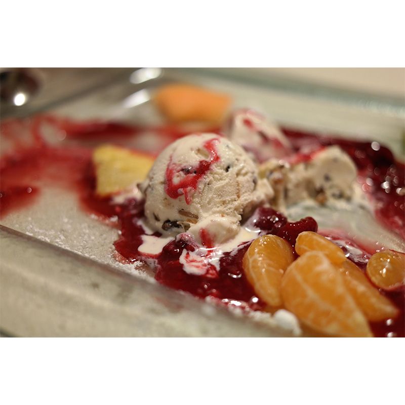 Dessert Shop Wall Mural Decor with Ice Cream Painting Eco-friendly Wallpaper