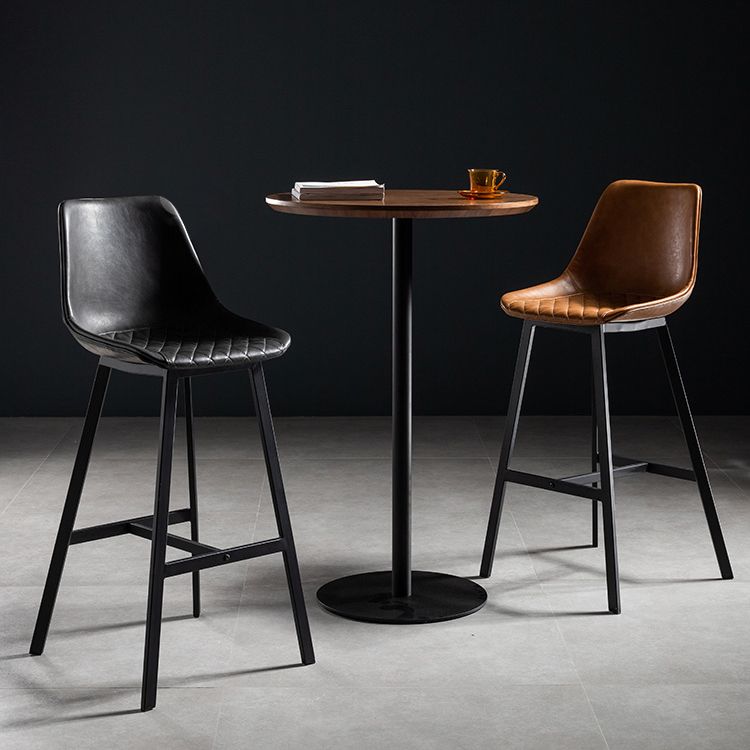 Solid Wood Pub Table 41-inch Bar Height Industrial Round Bar Table for Indoor