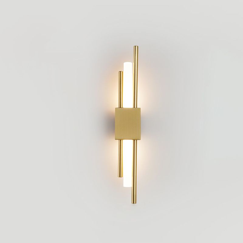 Modern Style Wall Sconce Geometric Shape LED Wall Light with Metal Shade for Bedroom