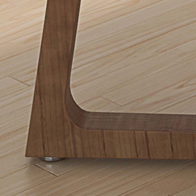 Pine Wood Top Dining Table Traditional Luxury Rectangle Table with Sled Base