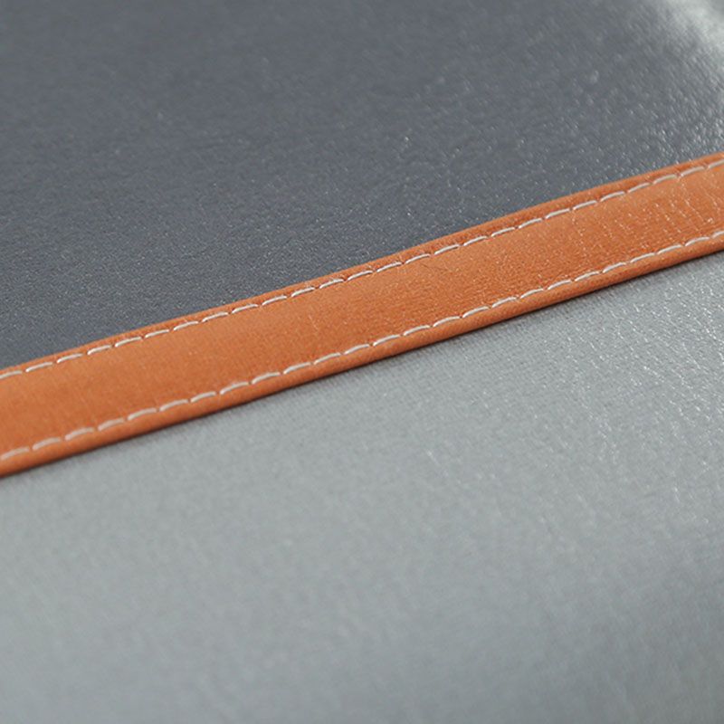 Color Matching Leather Standard Stool Modern Style Simple Rectangular Stool