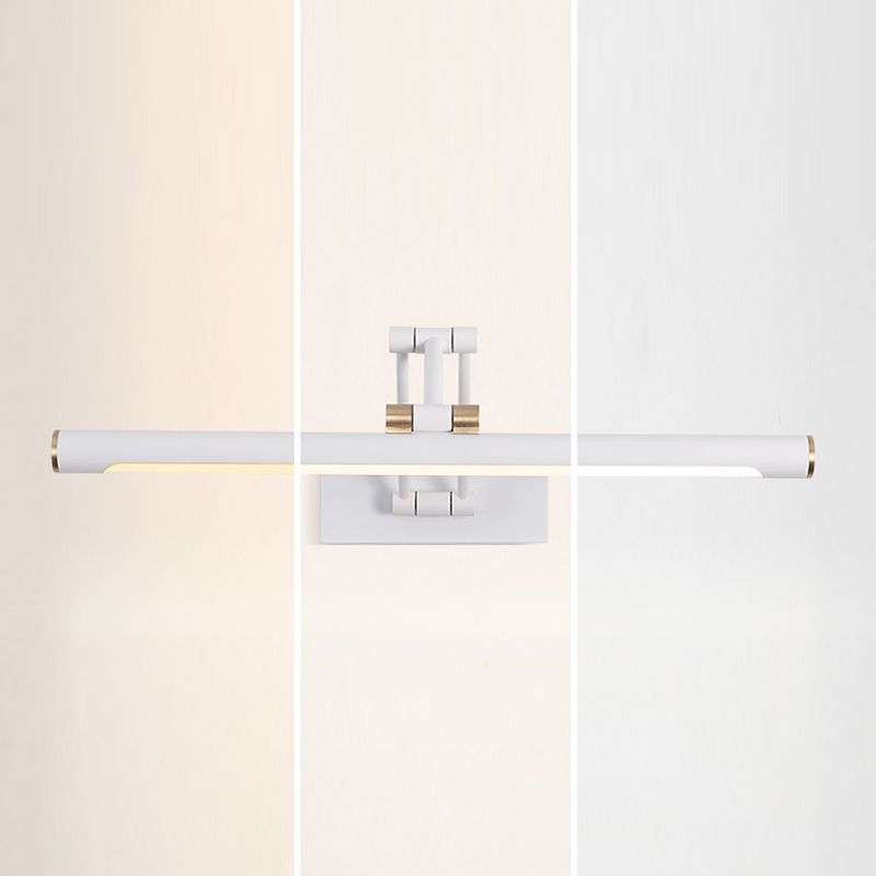 Funzione da parete da parete lineare moderna 1 Funzione illuminazione da parete a specchio leggero