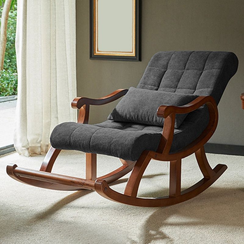 Accent Chair 26.37" L x 59.05" W x 35.03" H Solid Wood Frame Lounge Chair