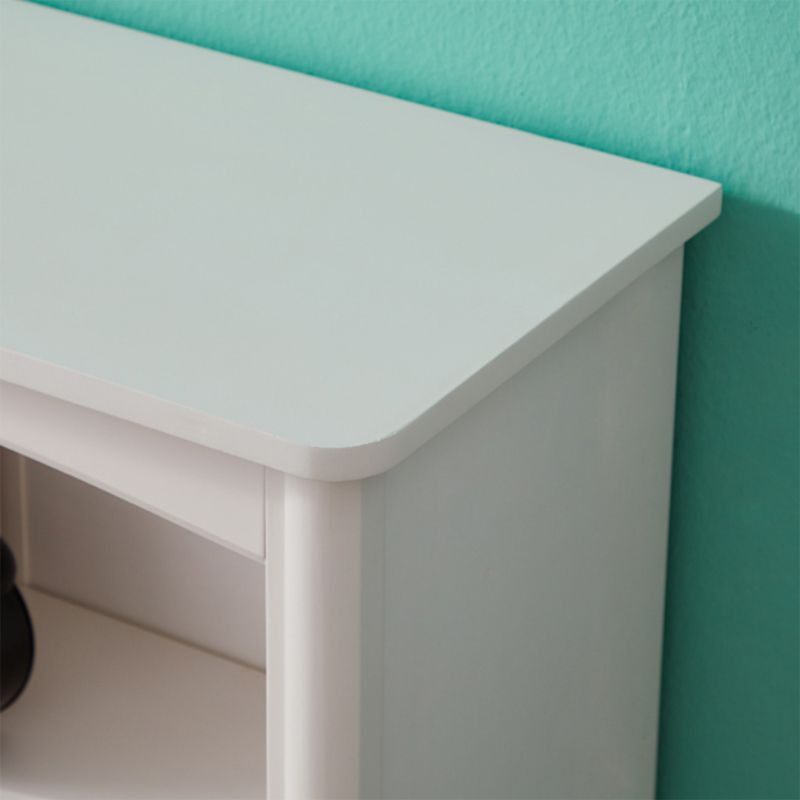 Wooden Closed Back Bookcase Standard Contemporary Bookshelf with Shelves