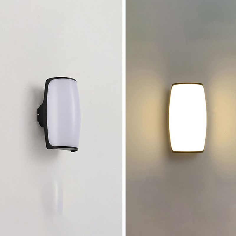 1-Licht geometrische Wandleuchten moderne einfache Style Metall-Wandbeleuchtung in Schwarz